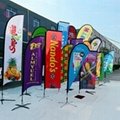 heat transfer printed feather flag(teardrop banner and bowhead banner)