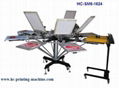 6 colour t shirt screen printer