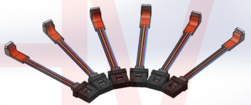 Optic Fiber Array FA 90º degree Pigtail Connector Customized 3