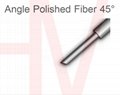 Angled-polished optical laser fiber angle polish fibre lens end face processing