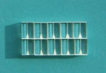Custom 2.5mm square glass tube fiber ferrule rectangular capillary 6
