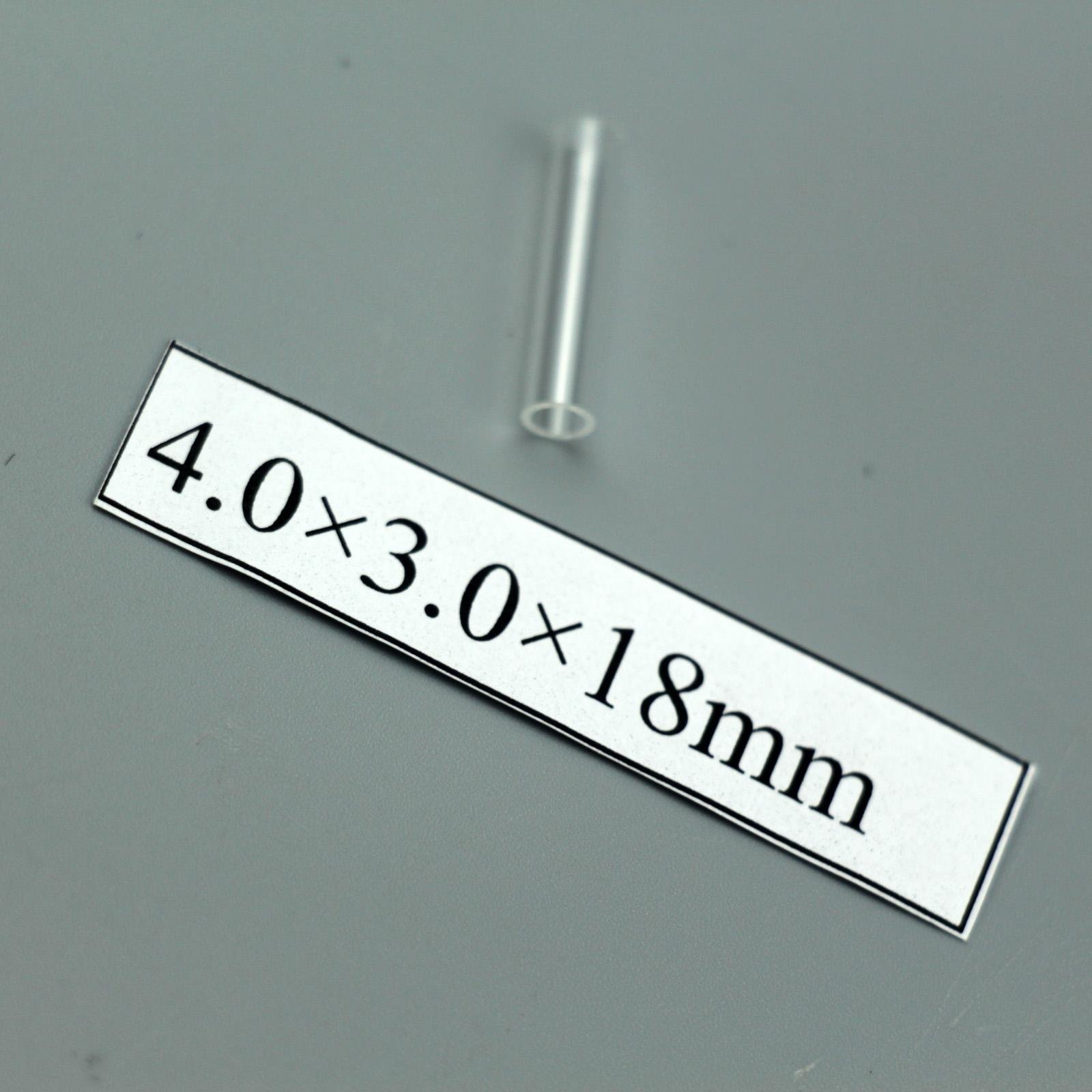Customized 3mm cylindrical glass tube ferrule capillary sleeve