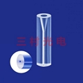 Dual-core spacing glass ferrule