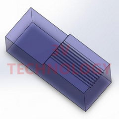 8channels Fiber v-groove chip