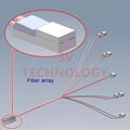 Custom SM SMF fiber array 16