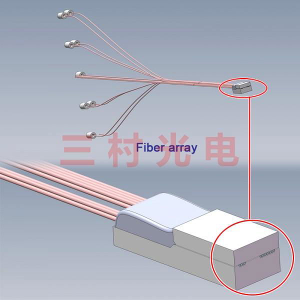 SM+PM mixed fiber array unit 2