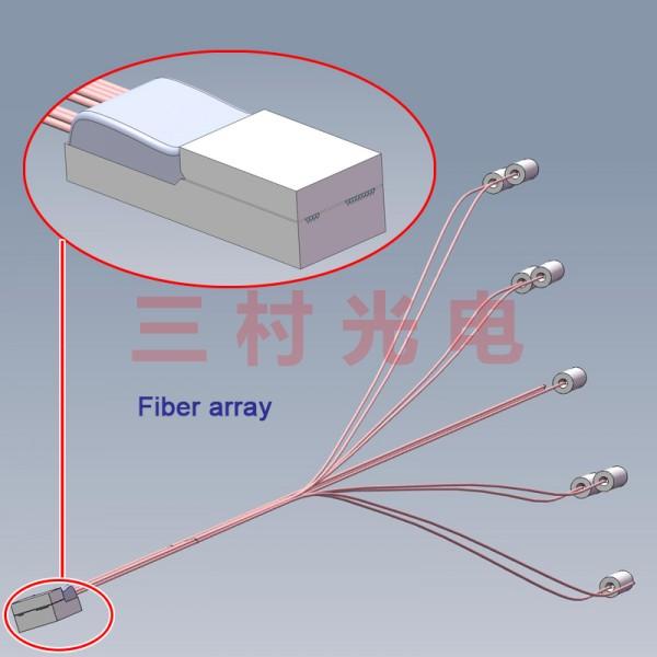 SM+MM mixed fiber array assembly 3