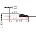 Lensed fiber array