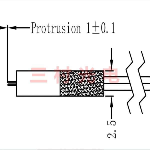 Lensed fiber array