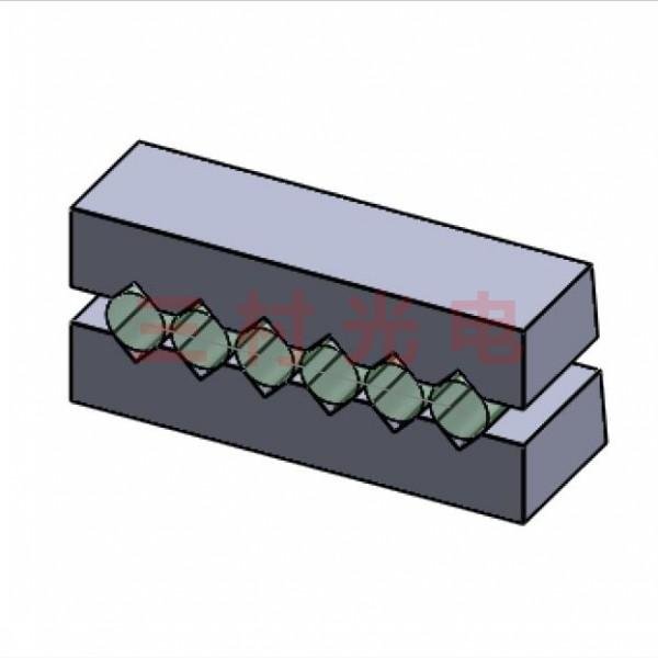 Silicone v-groove fiber array 4