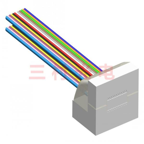 Silicone v-groove fiber array 5