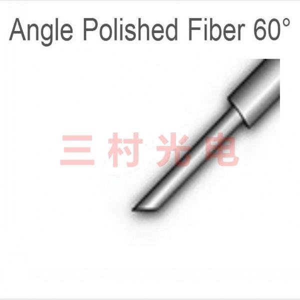 Angle-polished lensed fiber 4