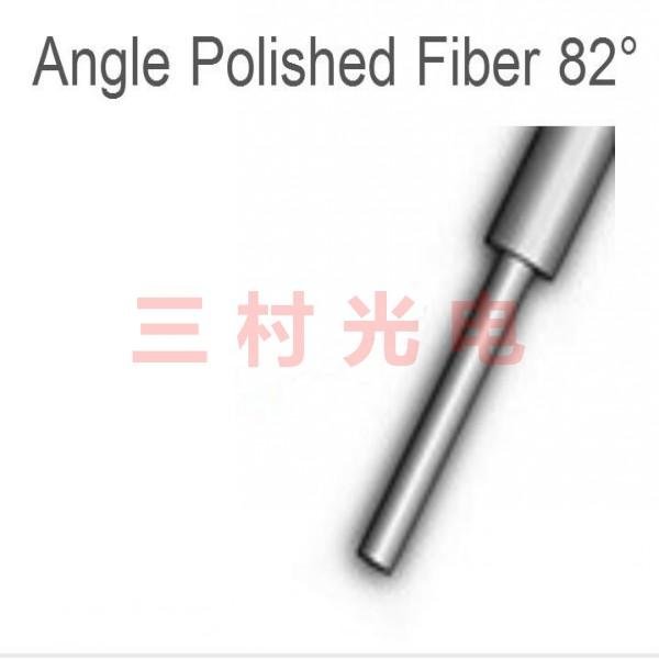 Angle-polished lensed fiber 3