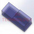 Silicone fiber v-groove chip 16