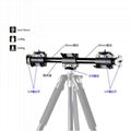 Multi-Mount Horizontal Bar 4 Head 131DDB Cross Side Arm for Tripods on 90-Degree 1