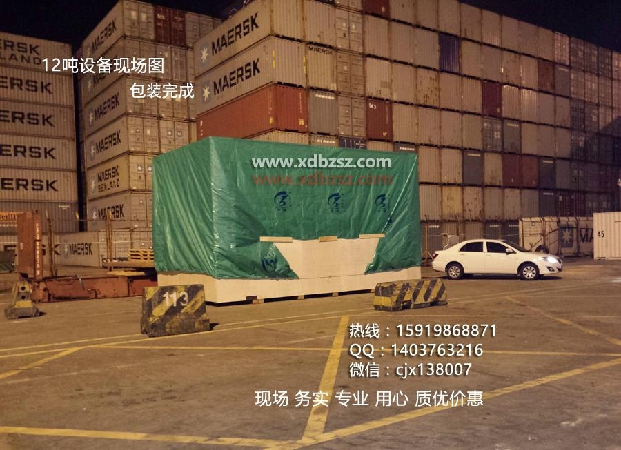 大型機械設備木箱打包現場 3