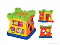 Multifunctional musical blocks toys castle