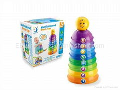 Puzzle toys stacked cups