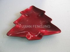 Christmas Plastic charger plate exporter lacquer plate