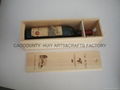 Wooden wine box for 1 bottle 2