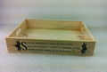 Rustic wooden crate wooden storage tray 3