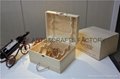 6 bottle wooden wine crate
