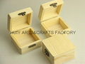 2014 new design small pine wood gift box