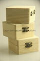 2014 new design small pine wood gift box 4