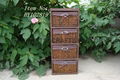 Home furniture wooden cabinet with wicker basket drawer 6