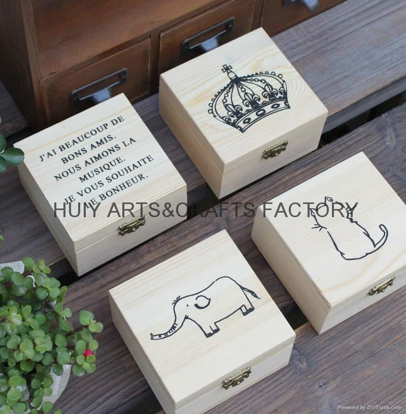 Small gift box promotional wooden gift box  3