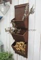 Wooden garden flower planters and pots              