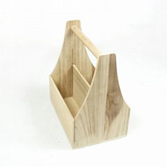 Wooden Beer Caddy Carrier