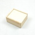 Wooden sliding cover box for storage