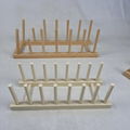 wooden Bamboo Dish Plate Bowl Cup Book Pot Lid Cutting Board Drying Rack