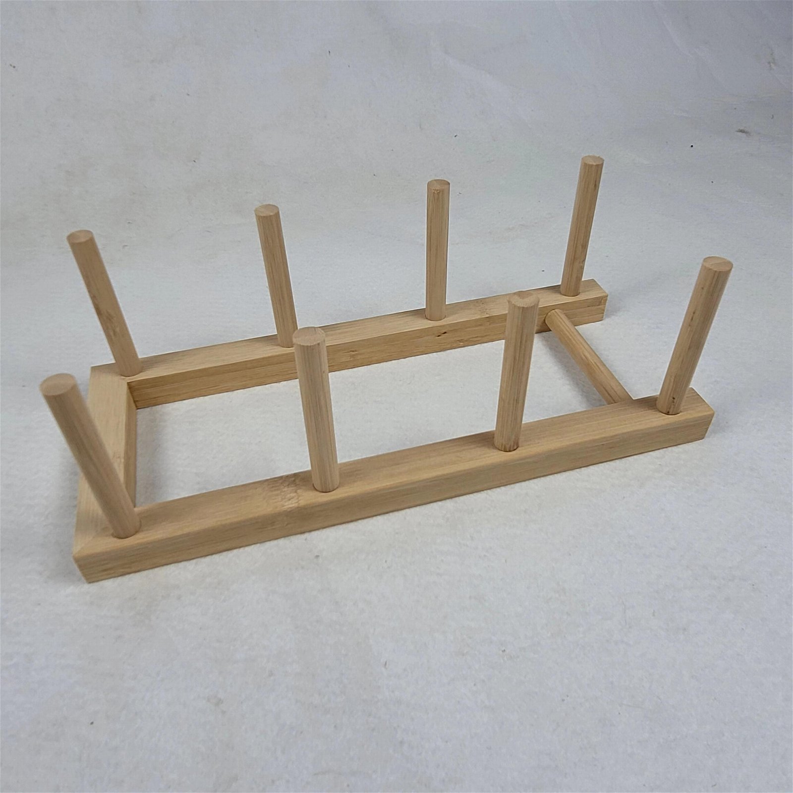 wooden Bamboo Dish Plate Bowl Cup Book Pot Lid Cutting Board Drying Rack 6