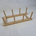 wooden Bamboo Dish Plate Bowl Cup Book Pot Lid Cutting Board Drying Rack