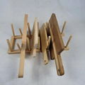 wooden Bamboo Dish Plate Bowl Cup Book Pot Lid Cutting Board Drying Rack