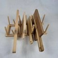 wooden Bamboo Dish Plate Bowl Cup Book Pot Lid Cutting Board Drying Rack 7