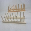 wooden Bamboo Dish Plate Bowl Cup Book Pot Lid Cutting Board Drying Rack