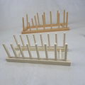 wooden Bamboo Dish Plate Bowl Cup Book Pot Lid Cutting Board Drying Rack 1