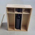BSCI sliding lid pine Wood Wine Bottle Holder Decorative Wooden Gift Box  3
