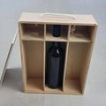 BSCI sliding lid pine Wood Wine Bottle Holder Decorative Wooden Gift Box 