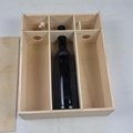FSC&BSCI sliding lid pine Wood Wine Bottle Holder Decorative Wooden Gift Box 