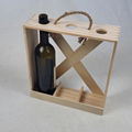 Handmade Wooden Wine Crate, Cheap Custom Wooden Wine Box, Wood Wine Bottle Holde (Hot Product - 1*)