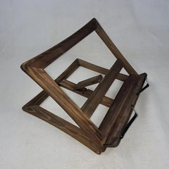 Bamboo Wood Book Stand Desktop Reading Rack Cookbook Stand Holder Recipe Holder