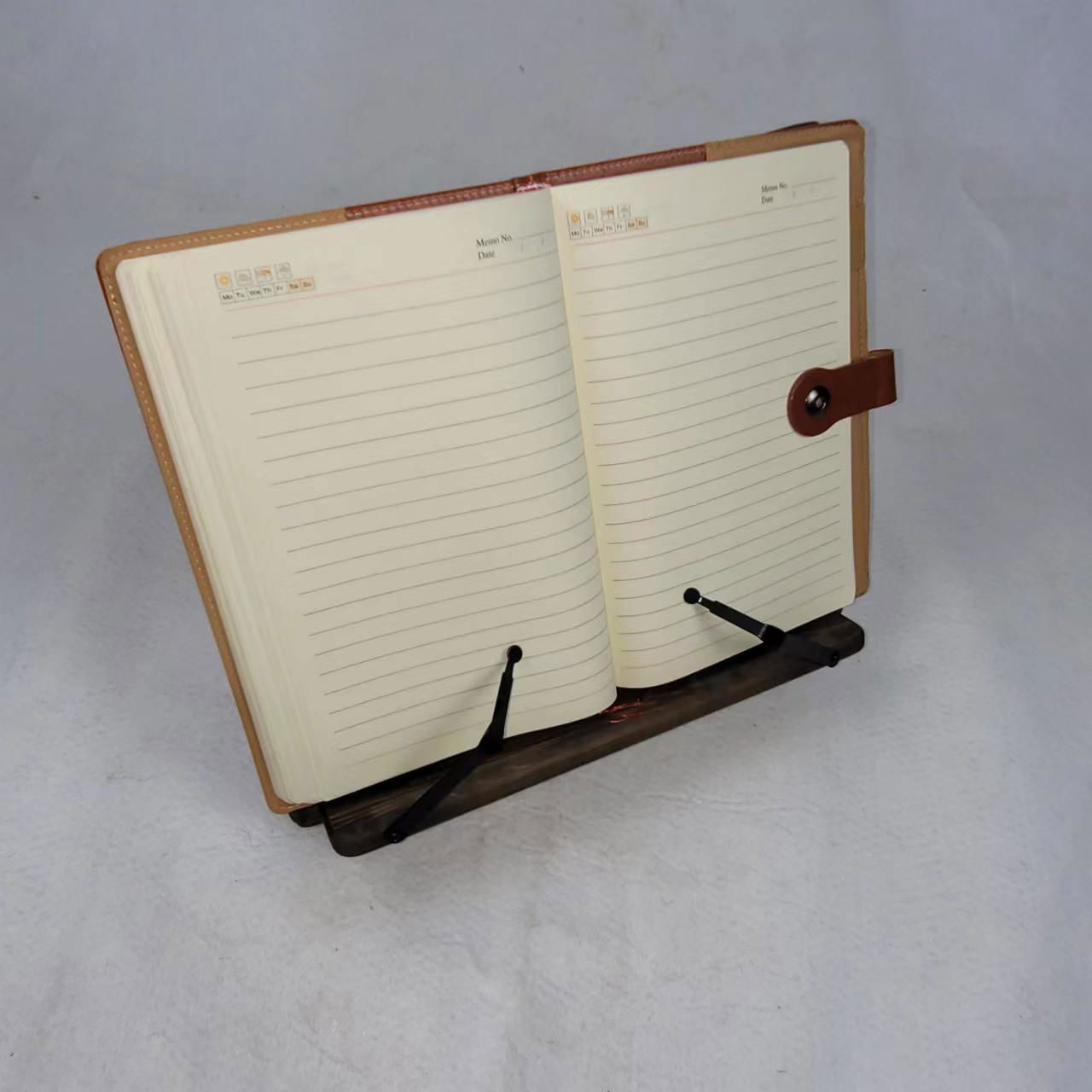 Bamboo Wood Book Stand Desktop Reading Rack Cookbook Stand Holder Recipe Holder  3
