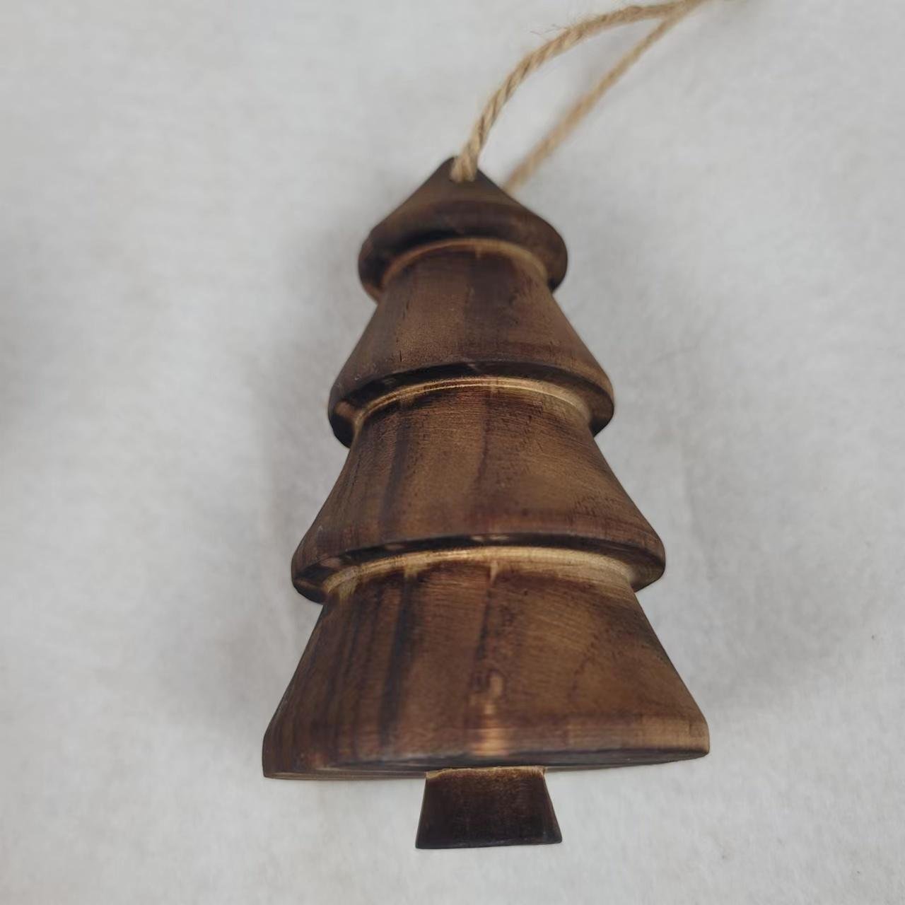 Solid wood Christmas tree ornaments, household ornaments, Christmas tree pendant 2