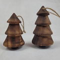 Solid wood Christmas tree ornaments, household ornaments, Christmas tree pendant