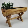 Wooden Flower Pot Planter Holder Outdoor