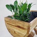 Wooden Flower Pot Planter Holder Outdoor Home Balcony Decoration Display Shelf